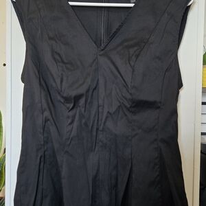 White House Black Market Black V-Neck Sleeveless Tank